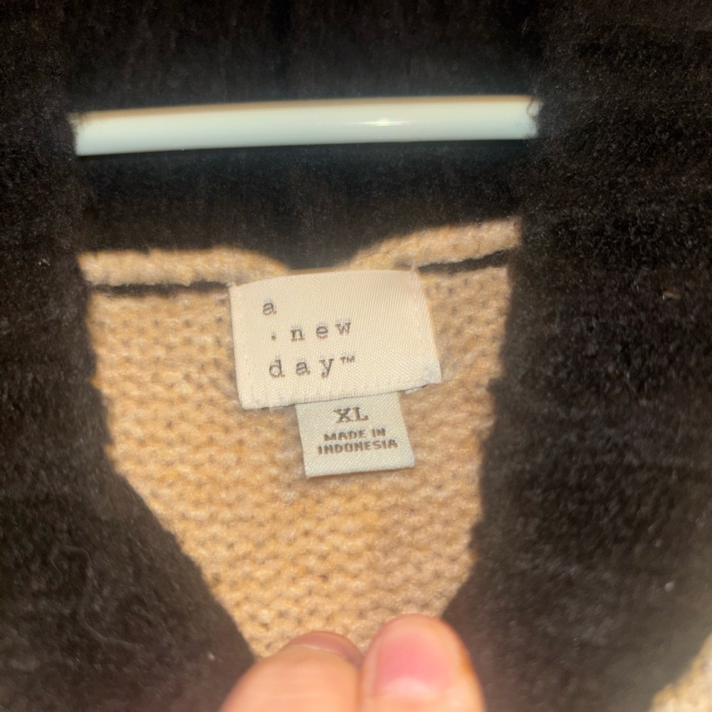 a new day Black and Cream Striped Turtleneck Sweater - Picture 2 of 3